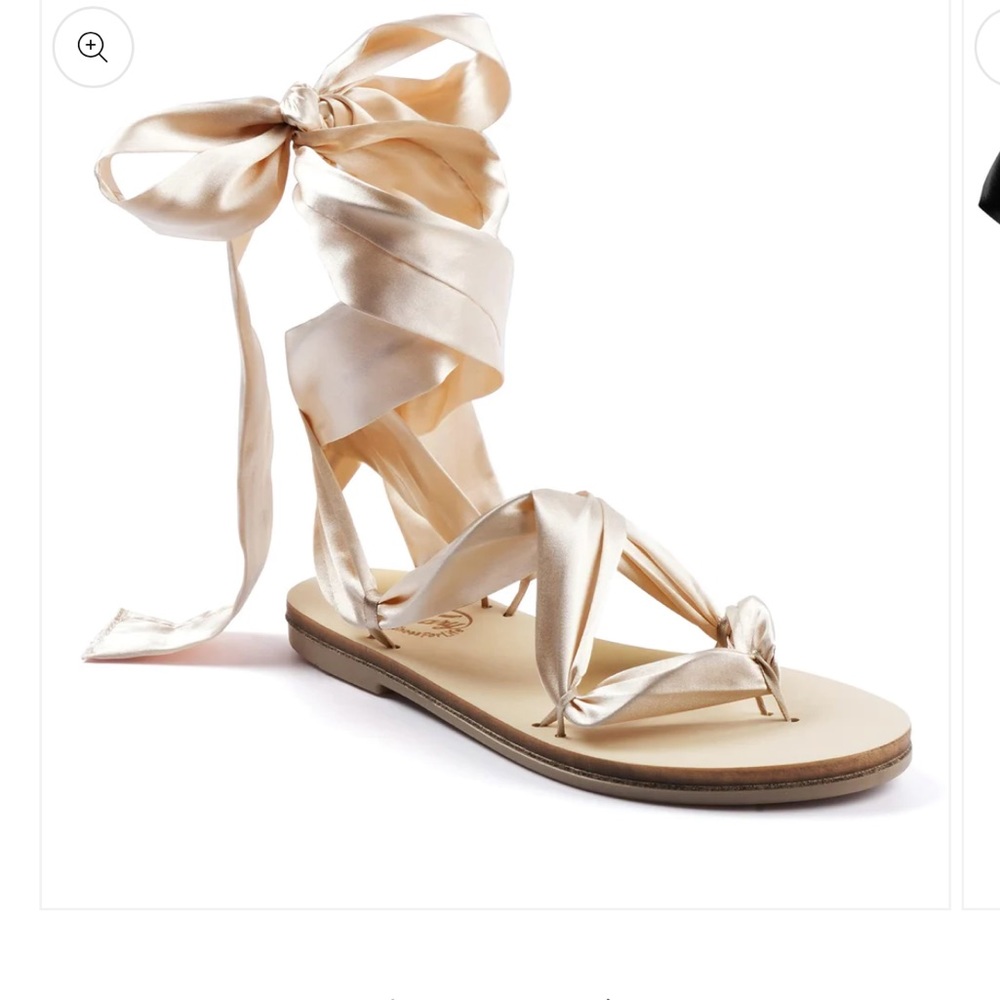 NWT Trary Silk Lace Up Sandals size 9